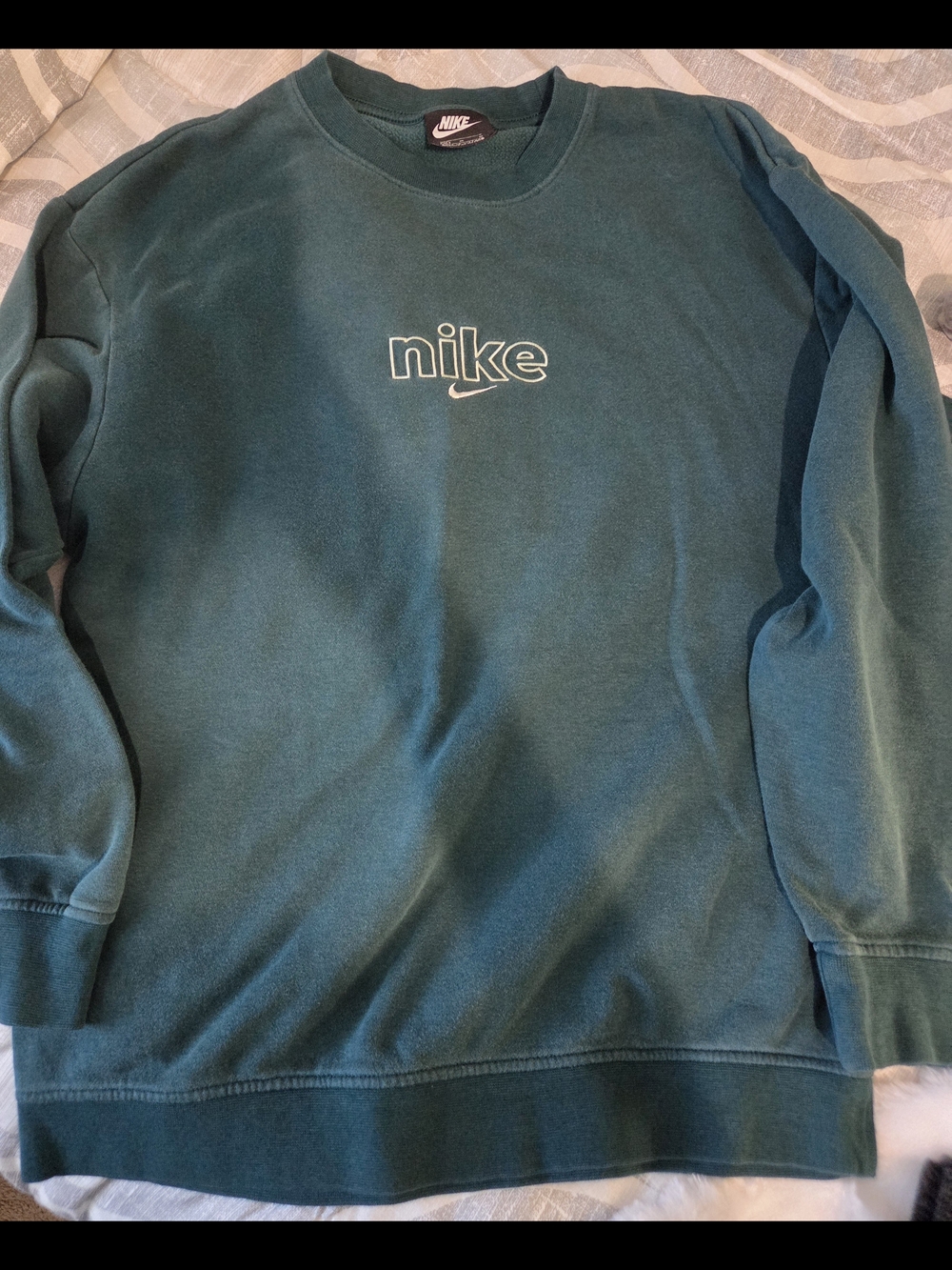 Nike Men's Teal Crewneck Sweatshirt